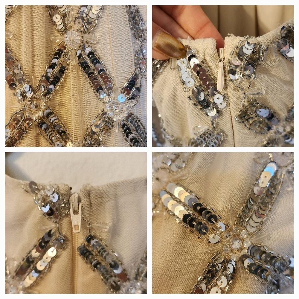 MAC DUGGAL EMBELLISHED HIGH NECK CUT OUT GOWN - Picture 15 of 17